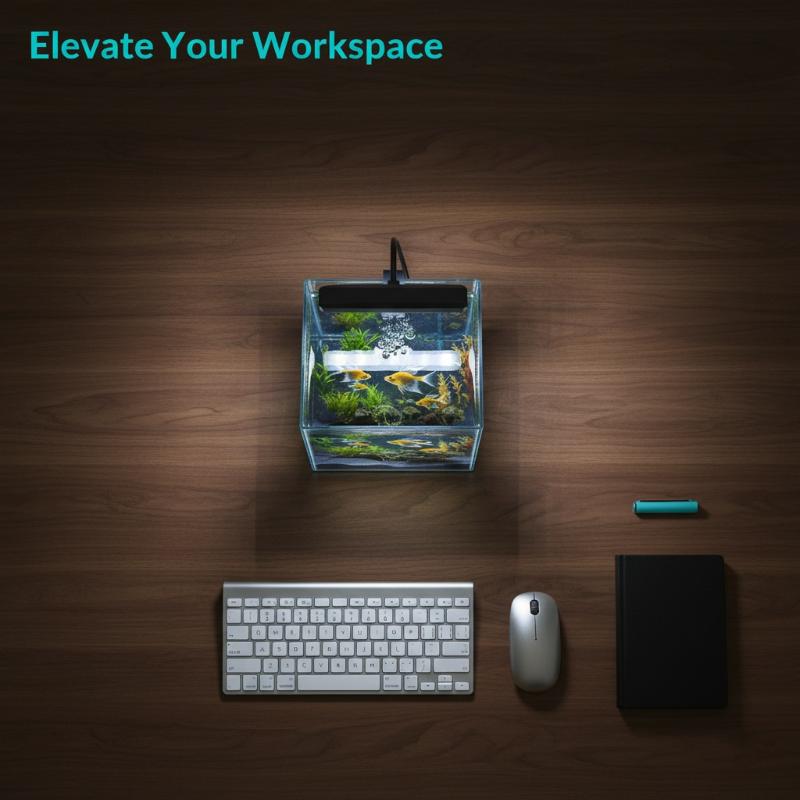 Aquarium Light - USB Akvaryum Klipsli Işık Esnek Boyunlu