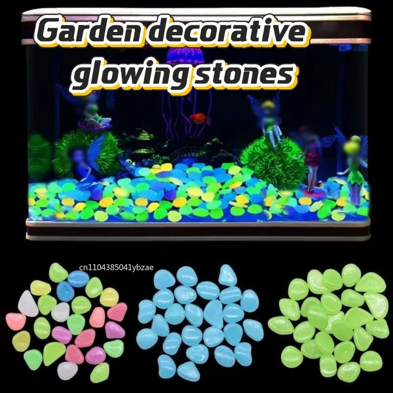 Fish Tank Gravel - 100-1000 Adet Işıklı Taş, Karanlıkta Parlayan