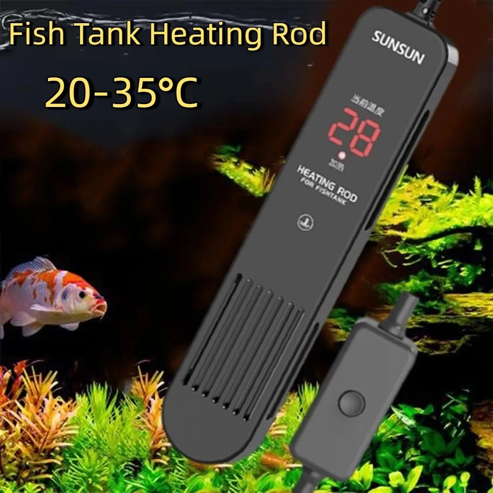 LCD Ekran 20-35 ° C Dijital Ba - Fish Tank Heater incelemesi ve fiyatı